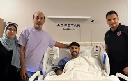 يزن النعيمات يجري عملية جراحية للرباط الصليبي ويؤجل طموحه في الانضمام للأهلي