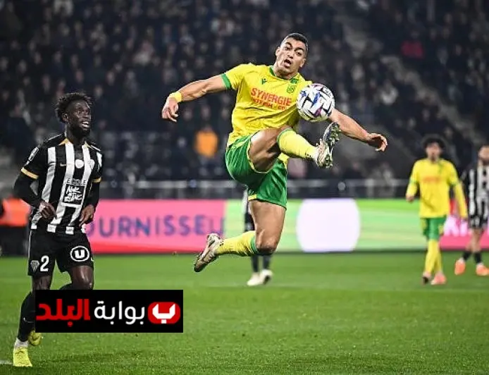 مصطفى محمد يشهد سقوط نانت برباعية أمام أنجيه في الدوري الفرنسي