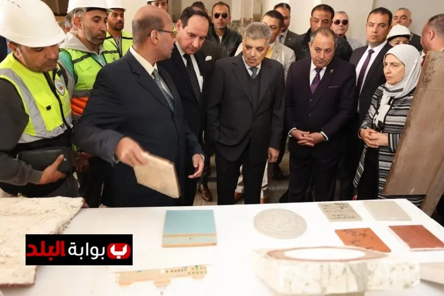 رئيس قناة السويس يطالب بالسرعة في إتمام ترميم مبنى القبة المتبقي