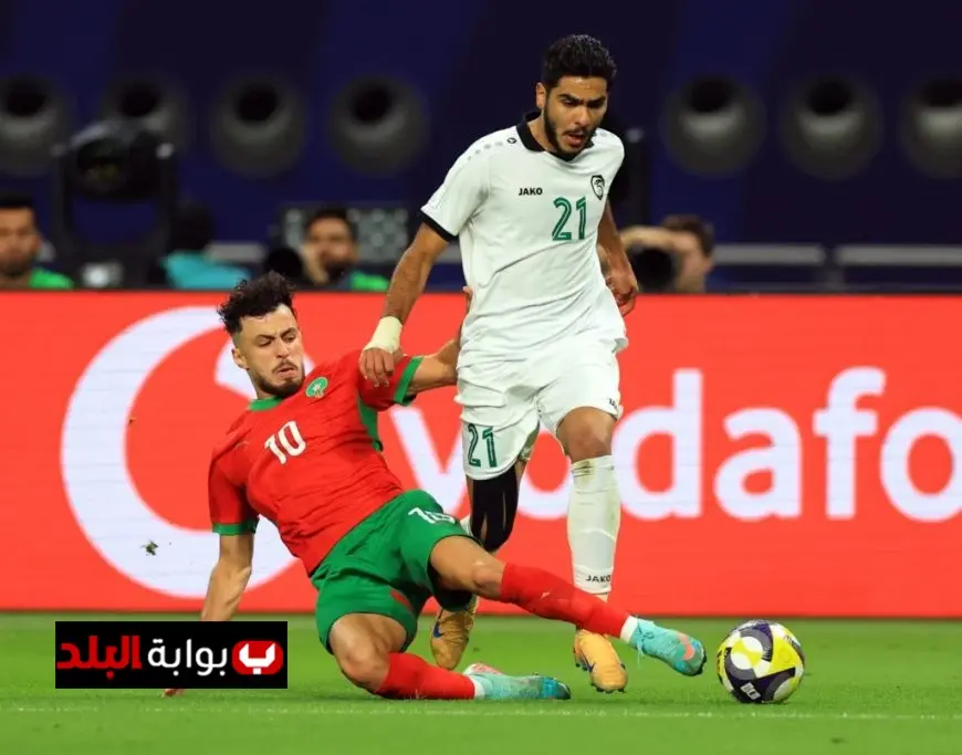 الشوط الأول ينتهي بالتعادل بين المغرب وسوريا في كأس العرب