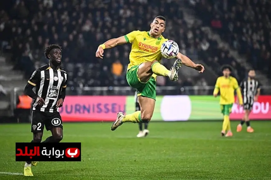 مصطفى محمد يشهد سقوط نانت برباعية أمام أنجيه في الدوري الفرنسي