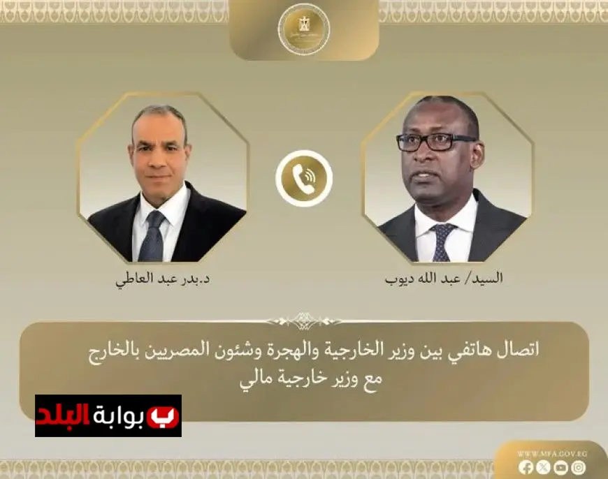 وزير الخارجية المصري يعبر عن دعم مصر القوي لحكومة مالي في مواجهة التهديدات الإرهابية