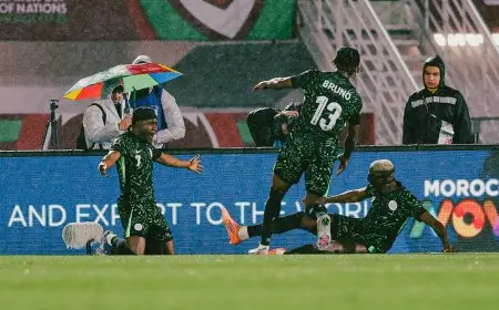 منتخب النسور يتفوق على موزمبيق بهدفين في الشوط الأول بكأس أمم أفريقيا