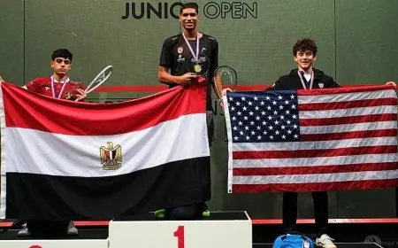 وزير الرياضة يحتفي بأبطال مصر في بطولة الإسكواش الإنجليزية
