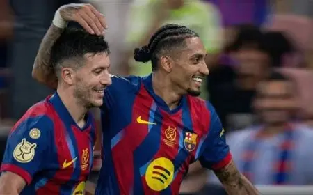 برشلونة يسحق أتليتك بلباو بخماسية مذهلة ويتأهل لنهائي كأس السوبر الإسباني