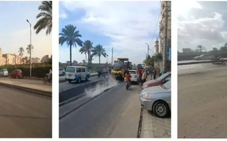 استجابة سريعة من وزارة النقل لشكاوى صيانة ورصف وصلة السنانية بدمياط بتوجيه من الوزير