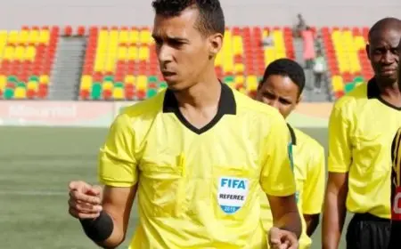 دحان بيدة يتولى مسؤولية تحكيم مباراة المغرب أمام الكاميرون في ربع نهائي أمم أفريقيا