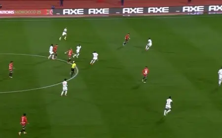 أحمد فتوح يسجل هدفًا عكسيًا لمصلحة كوت ديفوار في مباراة منتخب مصر