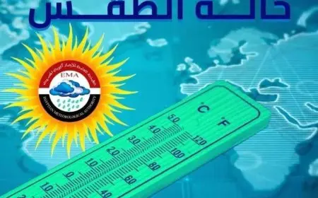 طقس الإثنين يقدم أجواء شديدة البرودة وأمطار رعدية متوقعة على السواحل الشمالية والوجه البحري