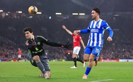 مانشستر يونايتد يخسر أمام برايتون بهدفين ويخرج من منافسات كأس الاتحاد الإنجليزي
