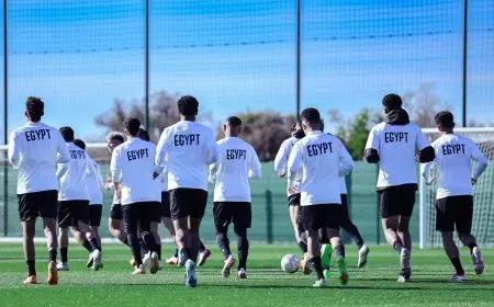منتخب مصر يستعد لملاقاة السنغال في كأس أمم أفريقيا وينتقل إلى طنجة