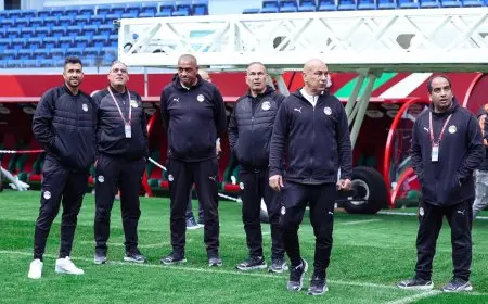 منتخب مصر يقوم بزيارة ملعب مباراة السنغال لفحص الأرضية استعدادا للمواجهة