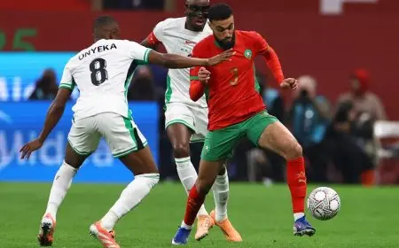 نيجيريا تواجه المغرب في نصف نهائي كأس أمم أفريقيا بعد شوط أول بلا أهداف