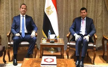 صبحي يلتقي رئيس استادات ونائب رئيس المتحدة للرياضة لتعزيز دعم الاتحادات الرياضية والتعاون المشترك