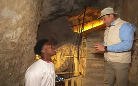 اليوتيوبر العالمي سبيد يستكشف الأهرامات ويتجول في المتحف المصري الكبير