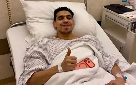 محمد حمدي يحقق نجاحا في جراحة الرباط الصليبي بألمانيا