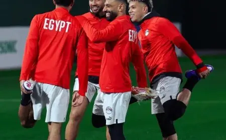 منتخب مصر ينهى تحضيراته لمباراة نيجيريا في كأس أمم أفريقيا
