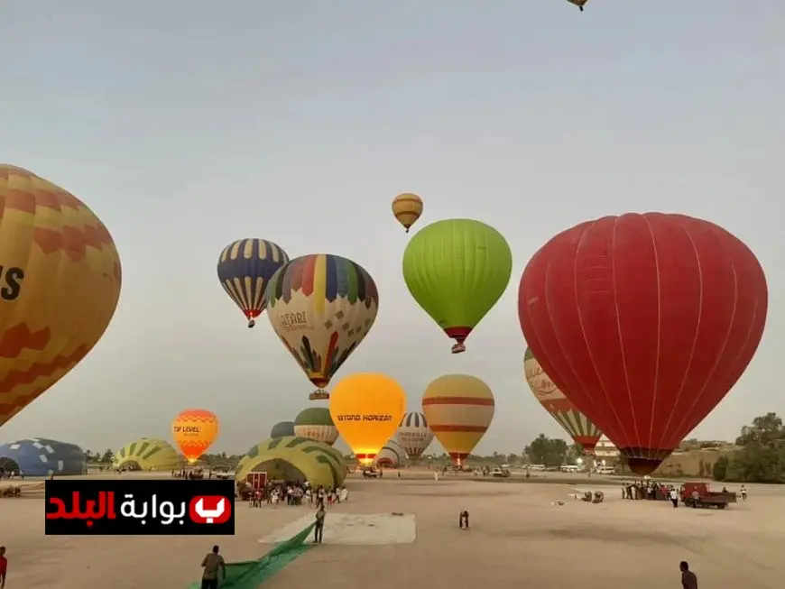 إلغاء رحلات البالون الطائر في سماء الأقصر بسبب الرياح العاتية