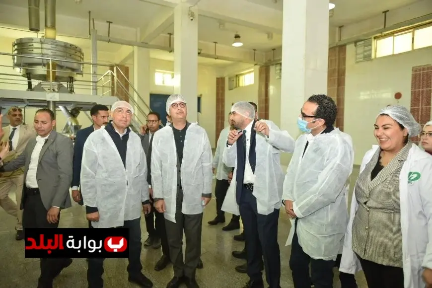 وزير التموين ومحافظ المنيا يزوران مصنع سكر أبو قرقاص في انطلاق موسم الحصاد