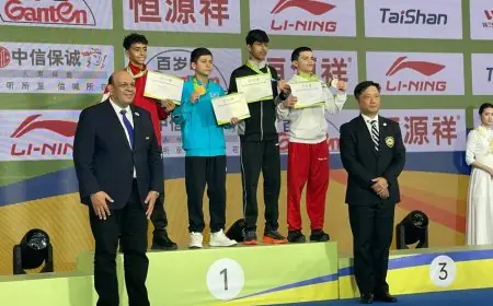 مصر تتألق وتحصد 10 ميداليات في بطولة العالم للووشو كونغ فو بالصين