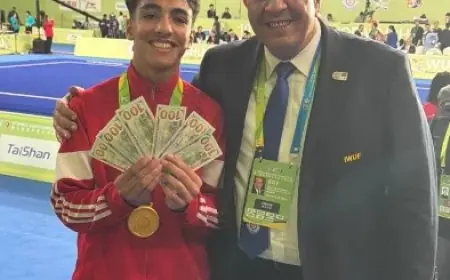 رئيس اتحاد الكونغ فو يمنح عمر فتحي 600 دولار مكافأة فورية بعد إنجازه في بطولة العالم