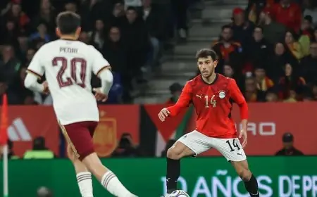 تعادل مثير بين مصر وإسبانيا يكشف غياب كابتن حسام حسن طوال المباراة