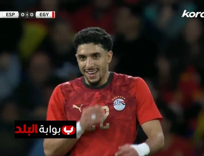 القائم يحرم مرموش من تسجيل الهدف الأول لمصر في مباراة إسبانيا