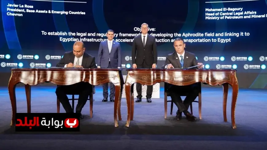مصر وقبرص تتعاونان لتعزيز تطوير حقل أفروديت للغاز بسرعة