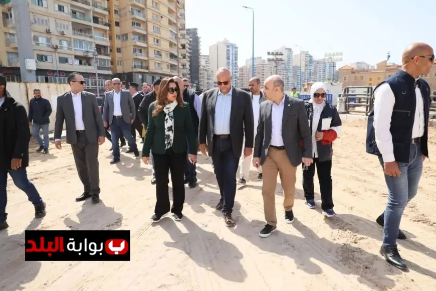 وزيرة التنمية المحلية ومحافظ الإسكندرية يقومان بجولة تفقدية لمشروع تطوير بئر مسعود وتوسعة الكورنيش لرفع كفاءة المدينة