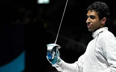 أحمد هشام يتألق ويحقق الميدالية البرونزية في بطولة العالم للناشئين والشباب للسلاح