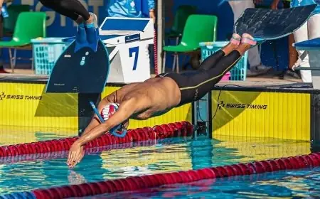 38 ناديًا من 19 دولة يشاركون في بطولة العالم للسباحة بالزعانف للماسترز بشرم الشيخ